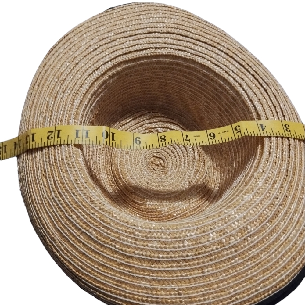 Vintage Rafia daisy flower wide brim hat - Picture 4 of 6